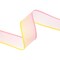 LaRibbons 1 1/2" Wired Ribbon | Yellow/Pink Ombre| 10 Yard Roll